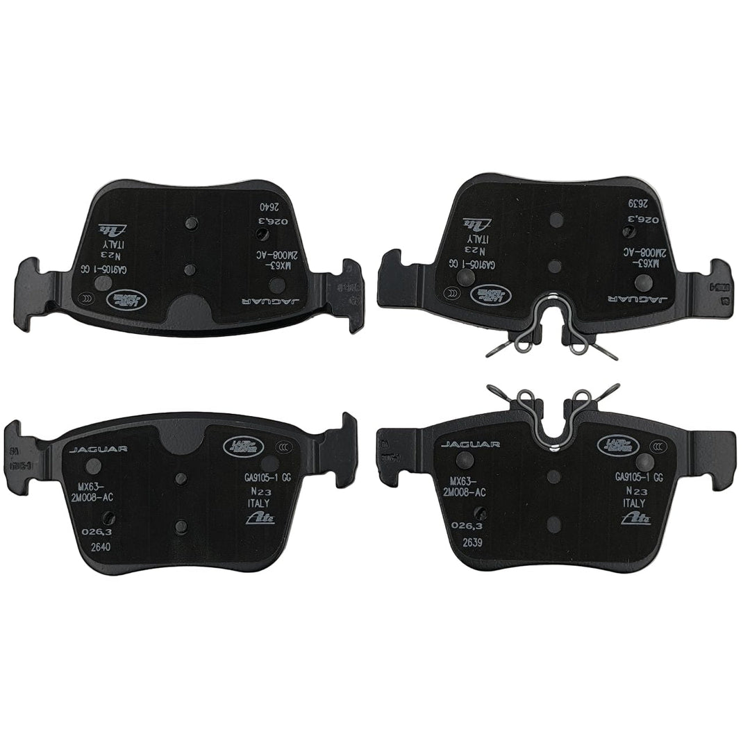 Set di pastiglie freno posteriori Land Rover OEM LR160532, componenti di alta qualità per sistemi di frenata affidabili.