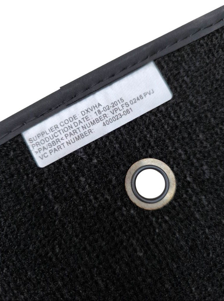 Set di tappetini di lusso in moquette ebony land rover, componenti oem vplfs0246pvj per interni eleganti e resistenti
