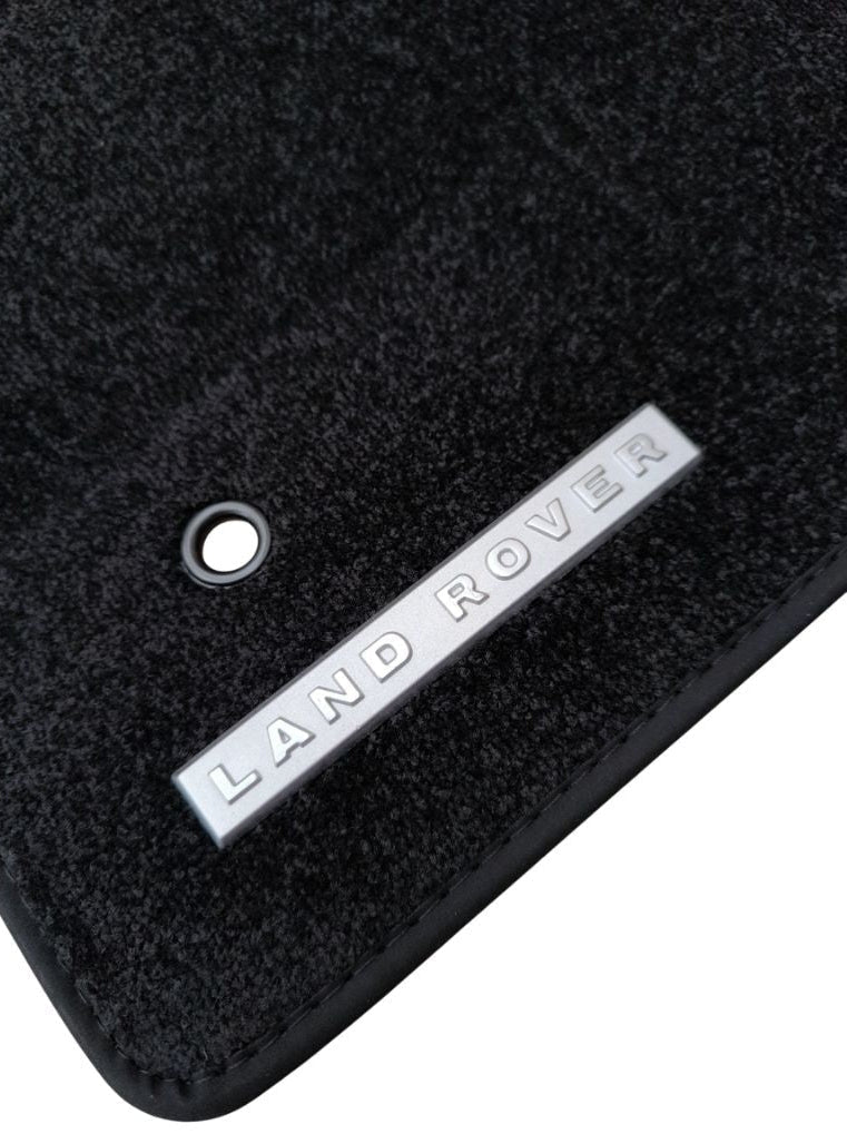 Set di tappetini in moquette ebony di land rover, componenti di lusso oem vplfs0246pvj, per interni eleganti e di alta qualità