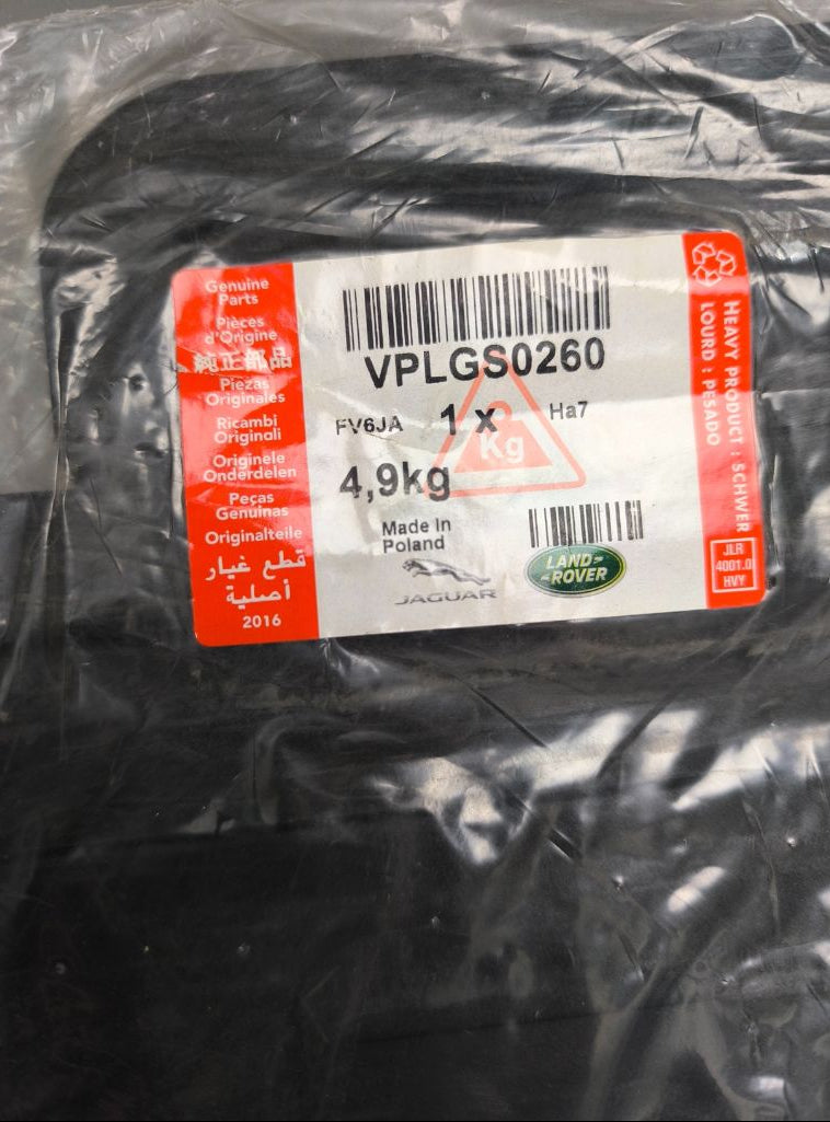 Tappetino bagagliaio in gomma land rover oem vplgs0260, resistente e impermeabile, con etichetta identificativa
