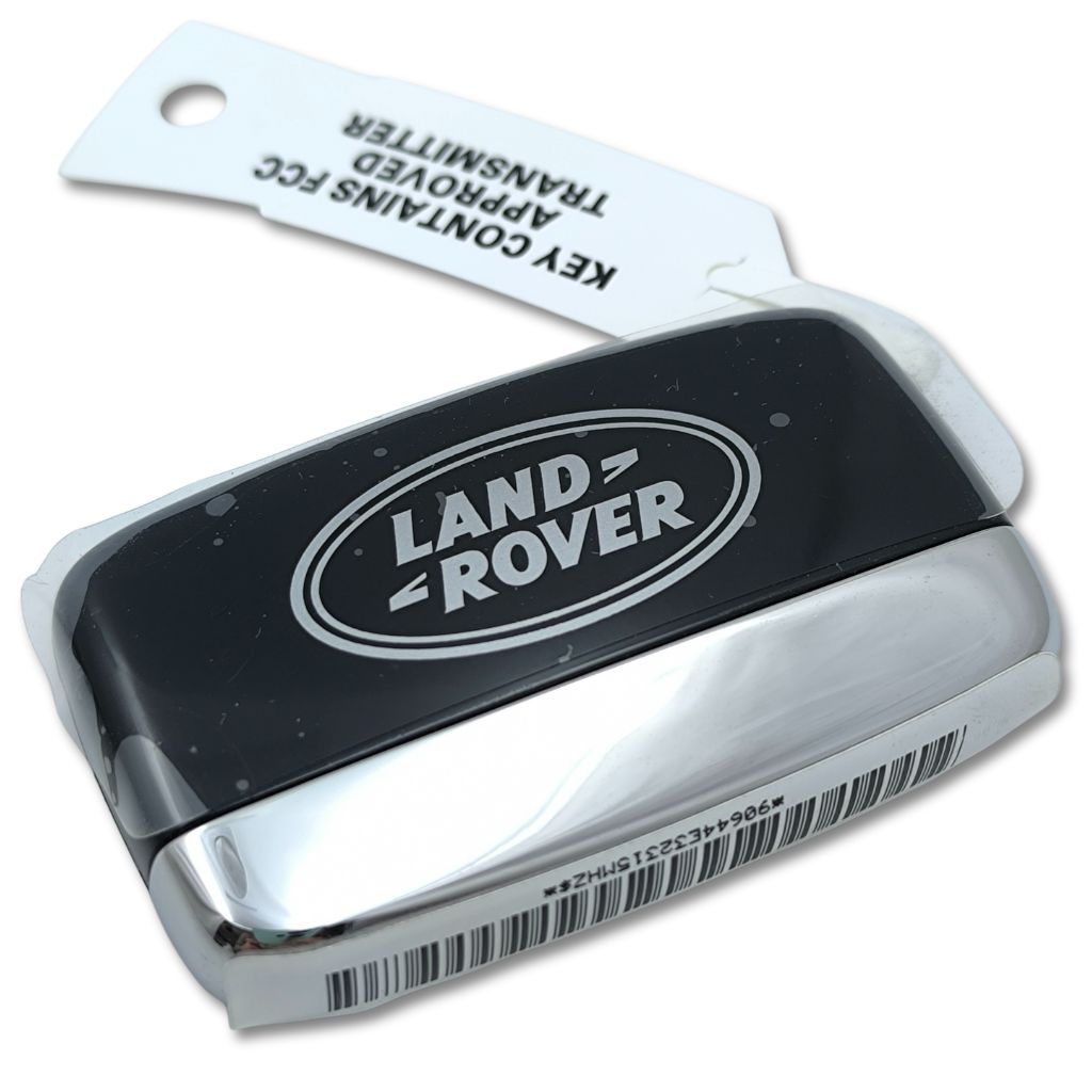 Chiave telecomando Land Rover LR029695, componente OEM, con pulsanti e chip elettronico per veicolo Land Rover.