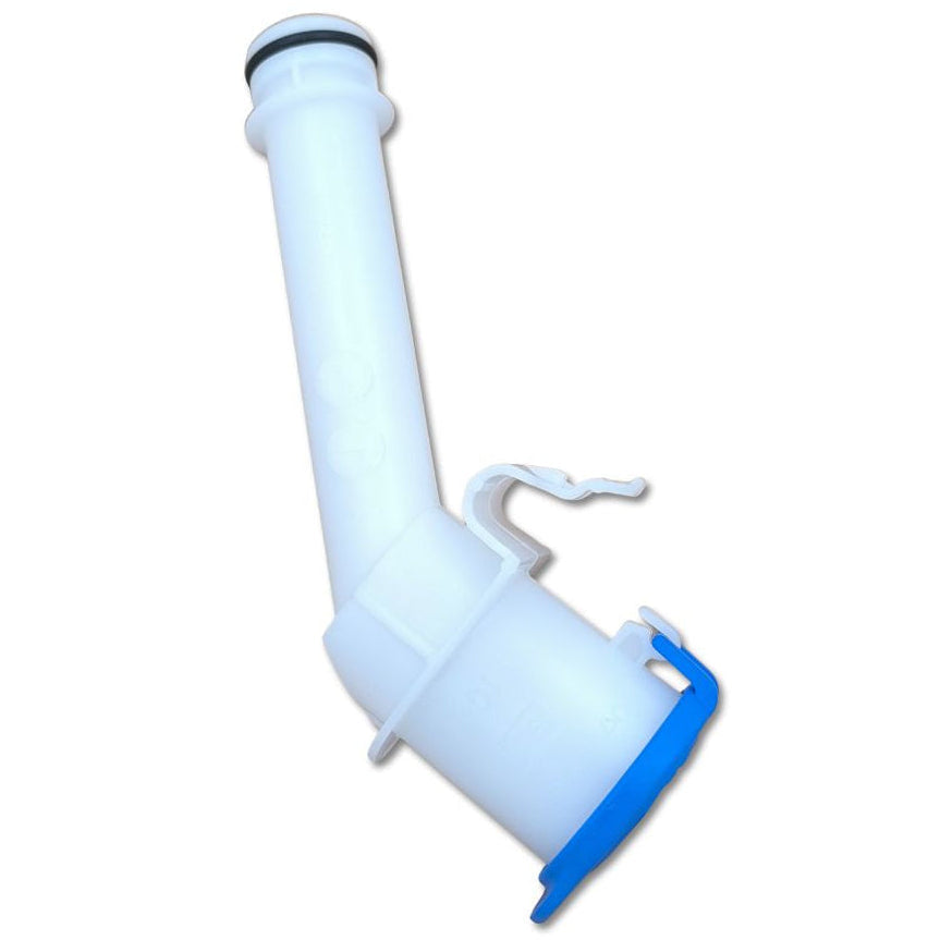 Tubo riempimento serbatoio land rover oem lr127335, componente del sistema di carburante, vista laterale