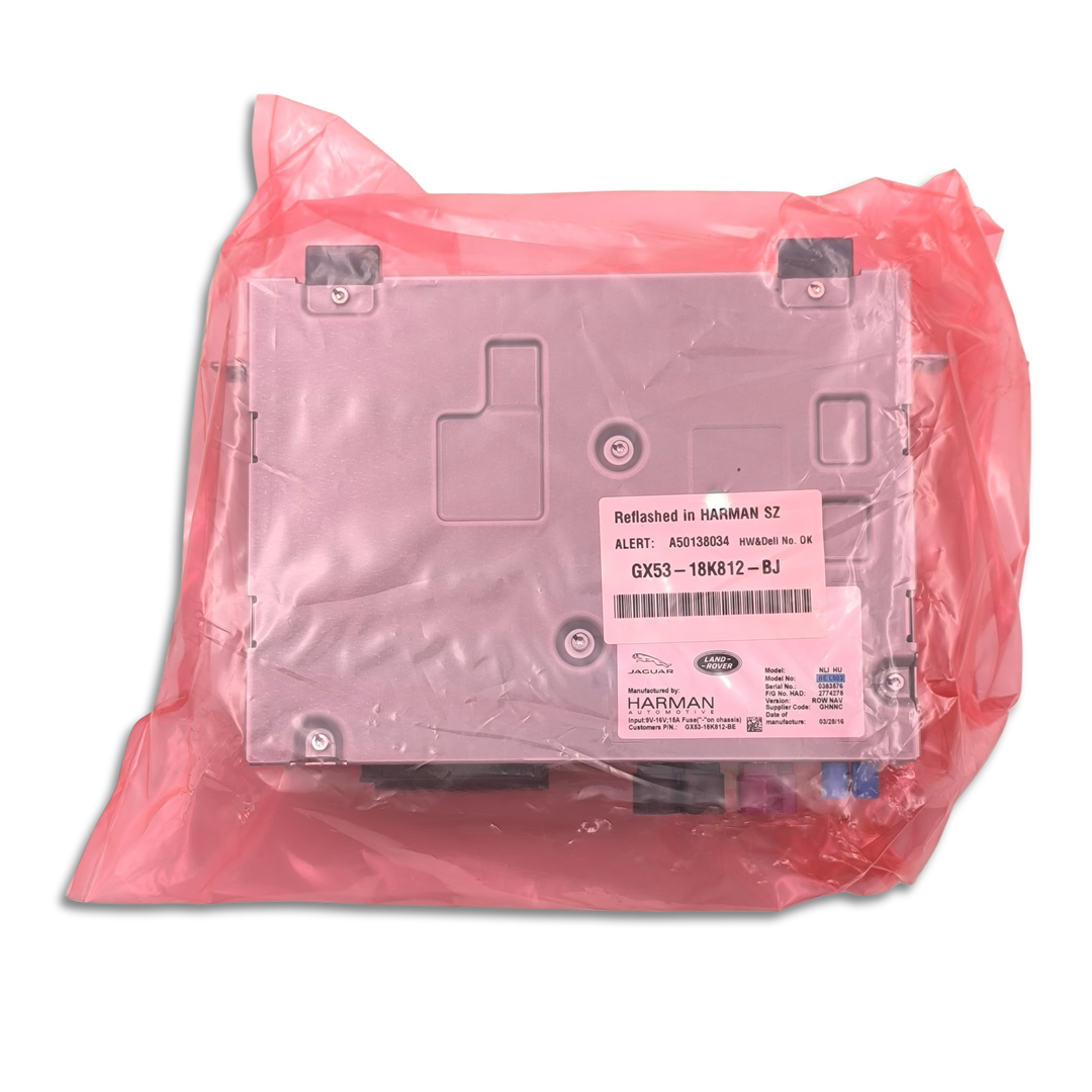 Unità radio ricevitore infotainment OEM Land Rover LR085477, componente originale per sistema di infotainment auto.