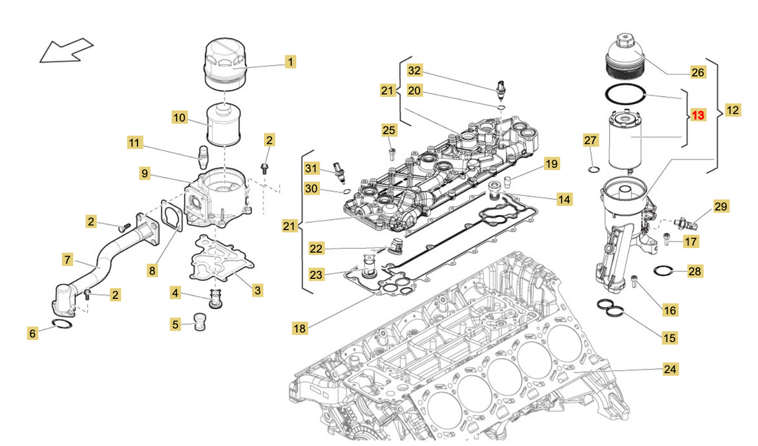 fitro olio lamborghini 079198405E axio