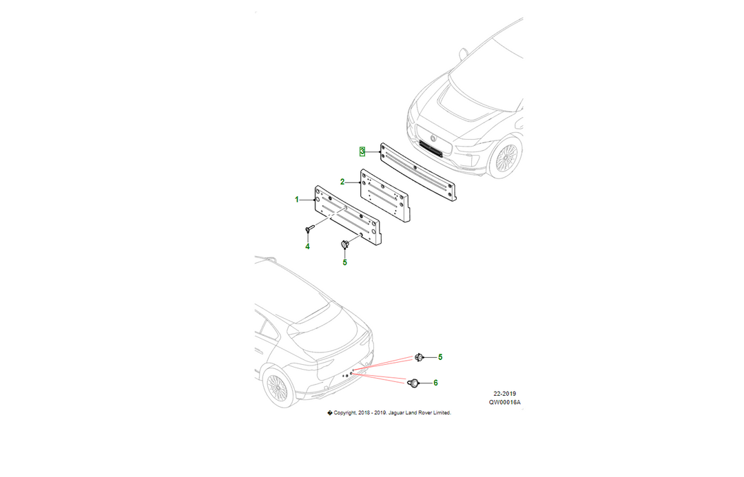 JAGUAR Colonna Targa OEM T4N23290