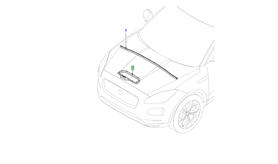 JAGUAR Guarnizione Del Cofano OEM J9C15013