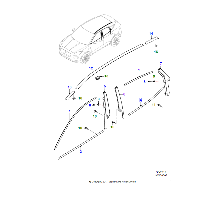 JAGUAR Finizione OEM J9C4757