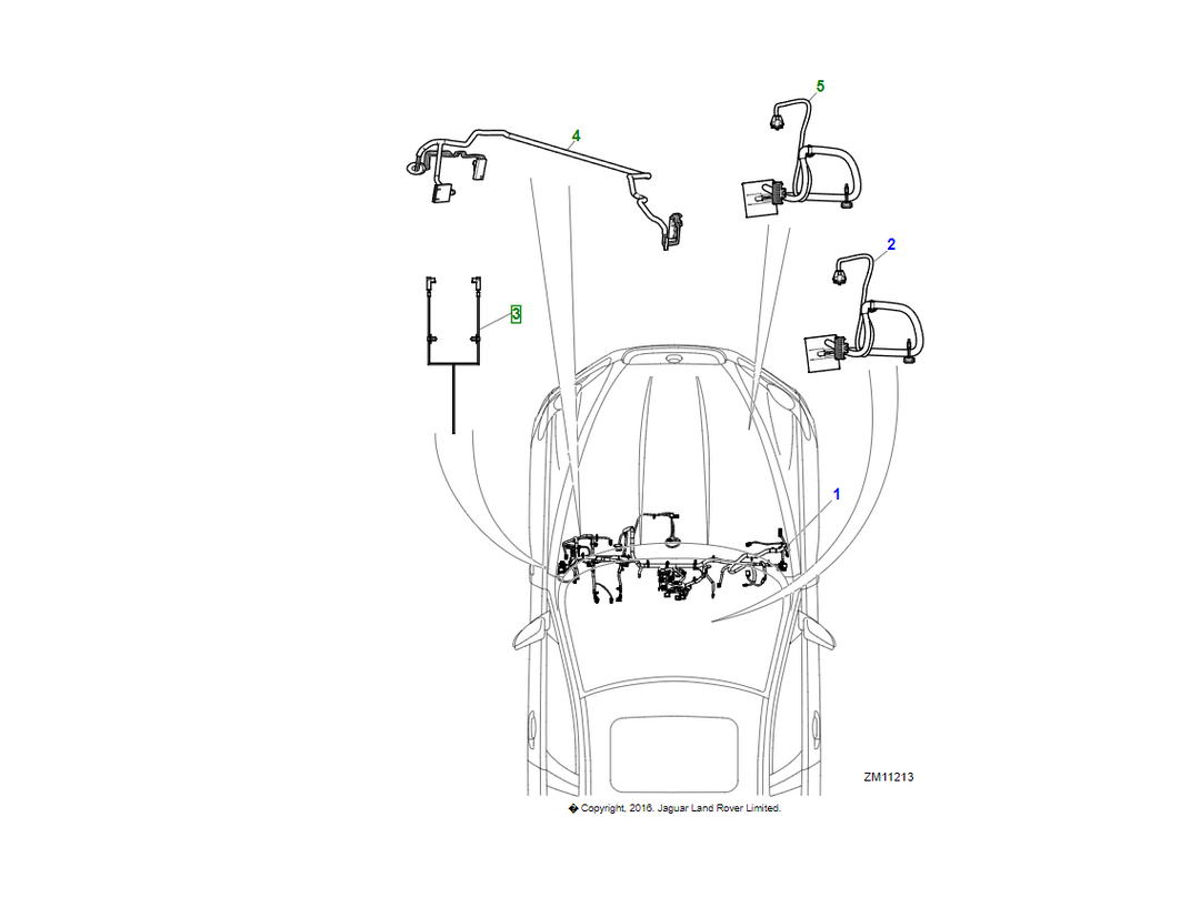 JAGUAR Cavo collegamento OEM C2Z8239