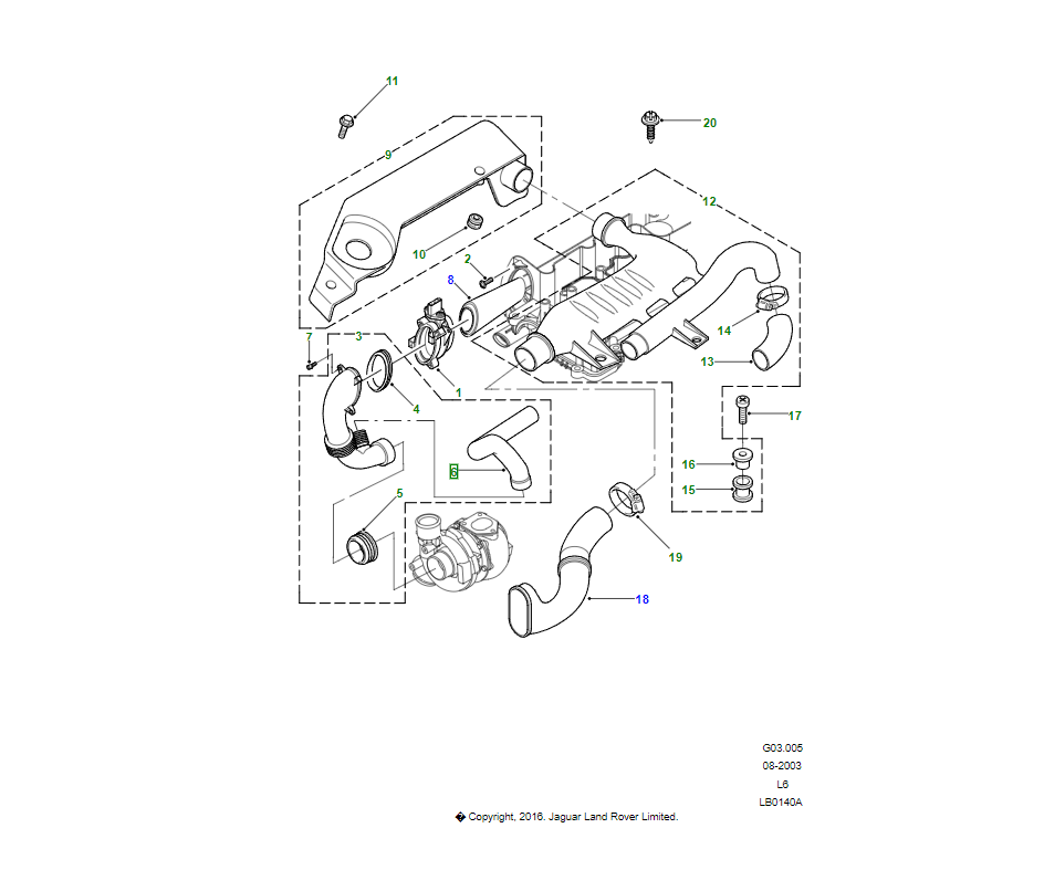 Land Rover TUBO FLESSIBILE OEM STC4559
