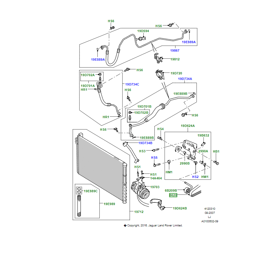 Land Rover Cinghia OEM PQS000190