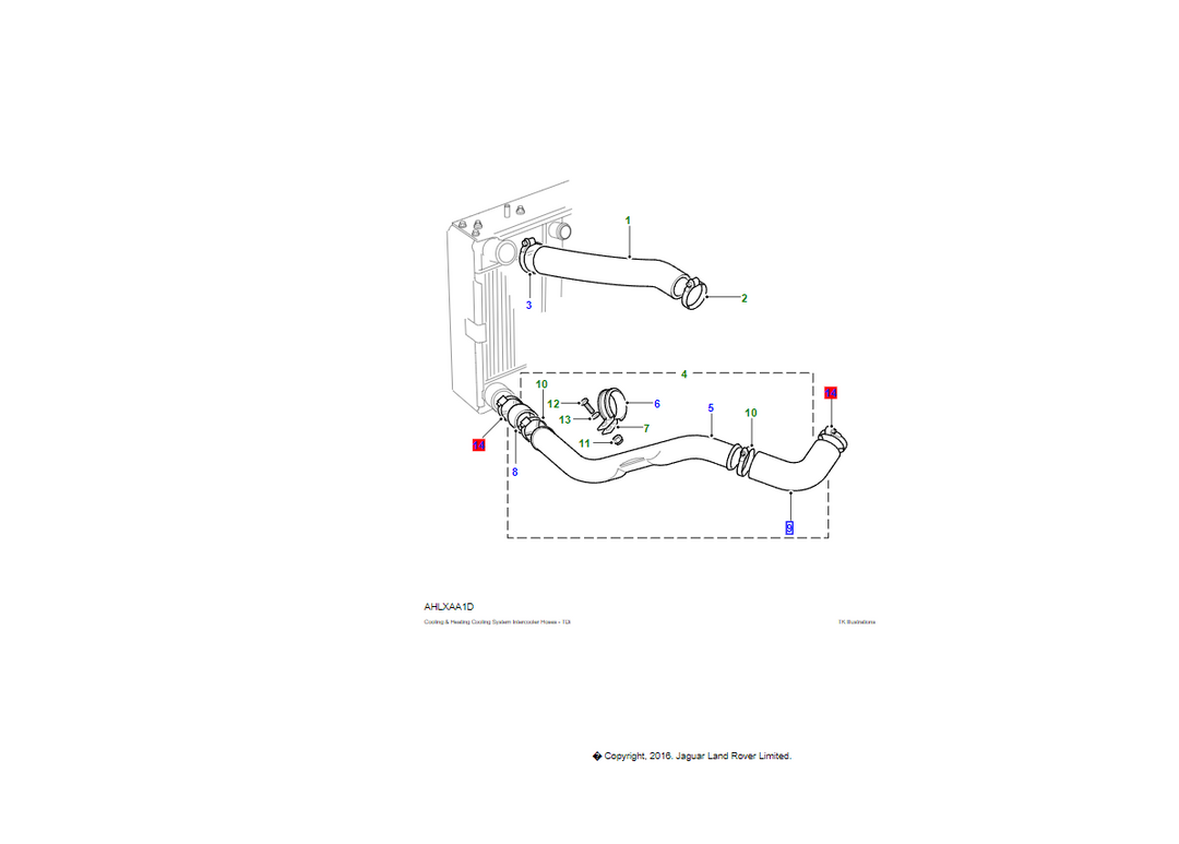 Land Rover TUBO FLESSIBILE D'ARIA OEM PNH102082