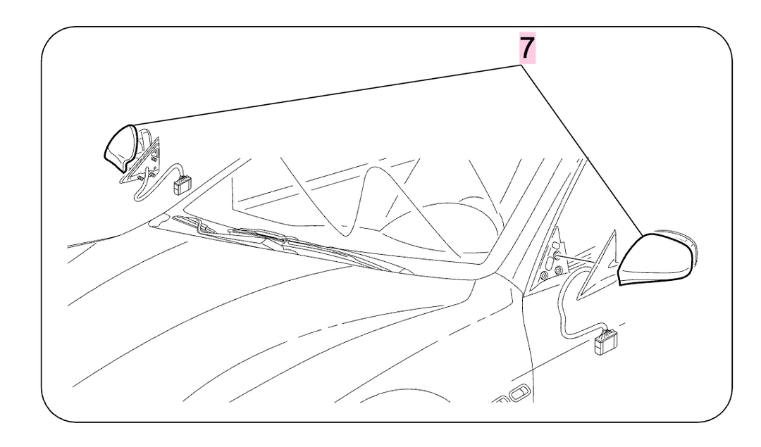 Maserati GranCabrio Kit Calotte Specchi Carbonio OEM 940000720