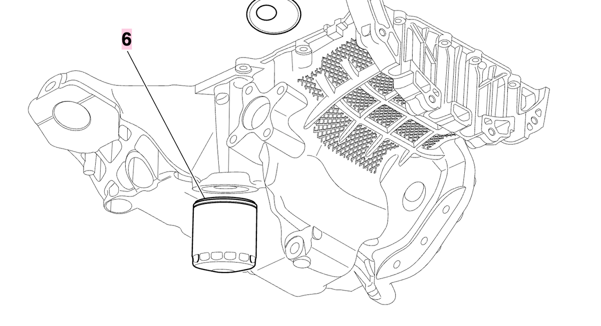 Maserati filtro olio motore oem 675003458