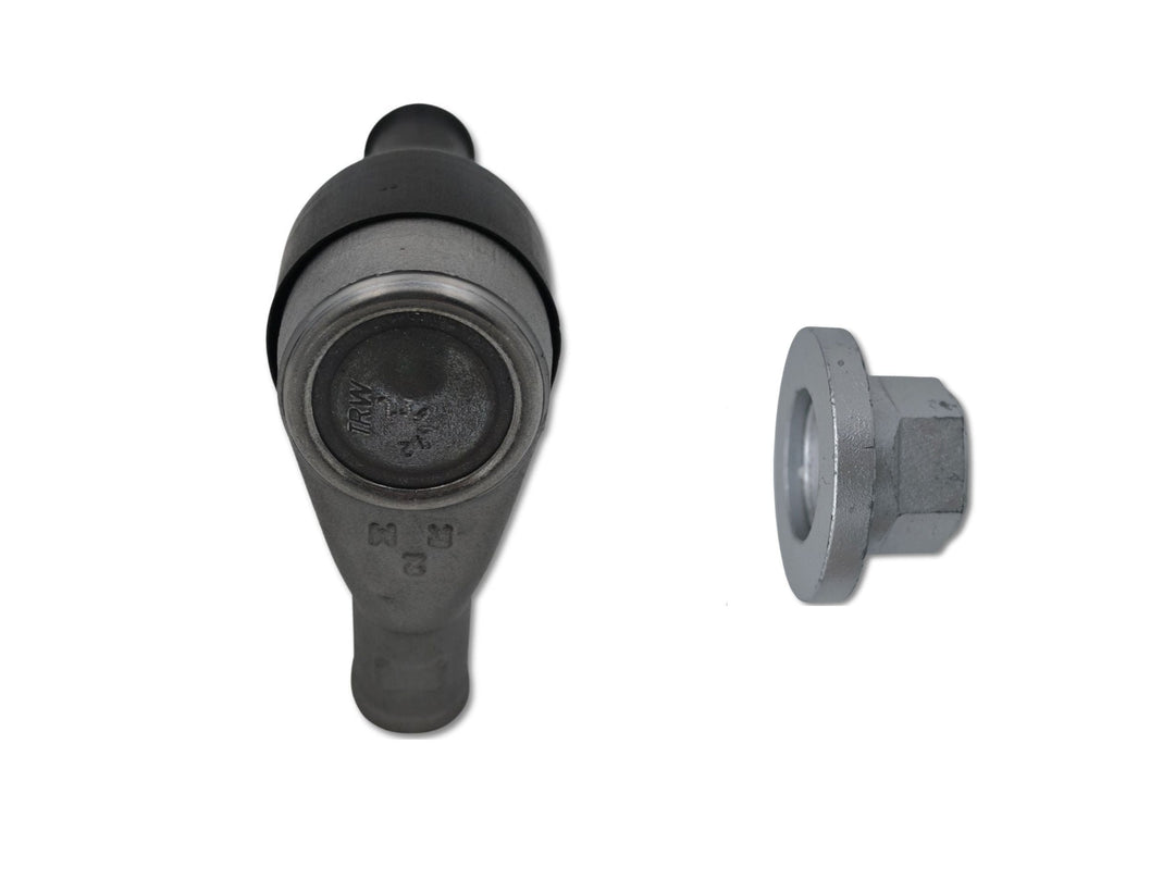 Giunto sferico Land Rover OEM LR010672 per braccio di collegamento, componente auto robusto e resistente, visibile in primo piano.
