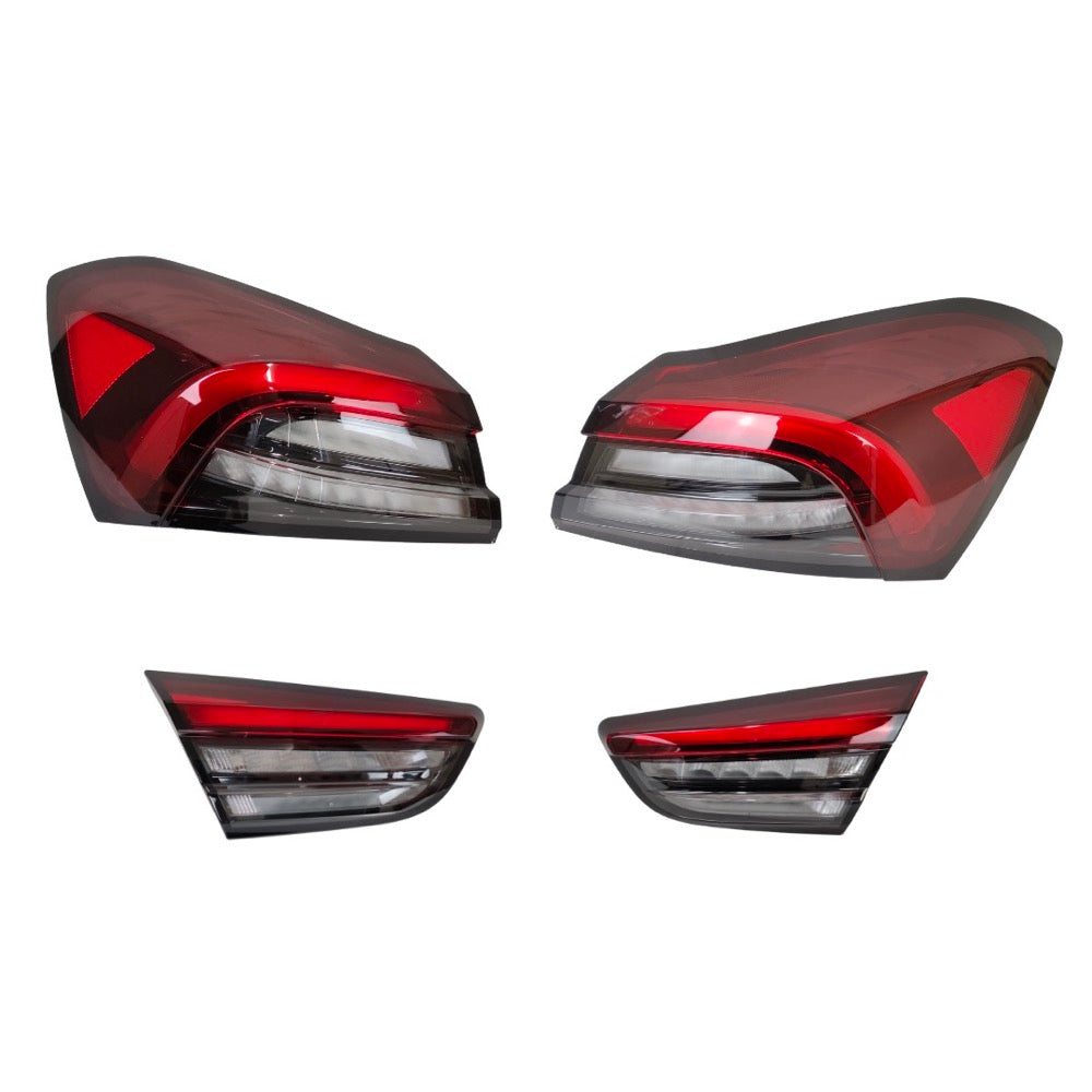 Kit fanali posteriore restyling per maserati ghibli versione trofeo(black)