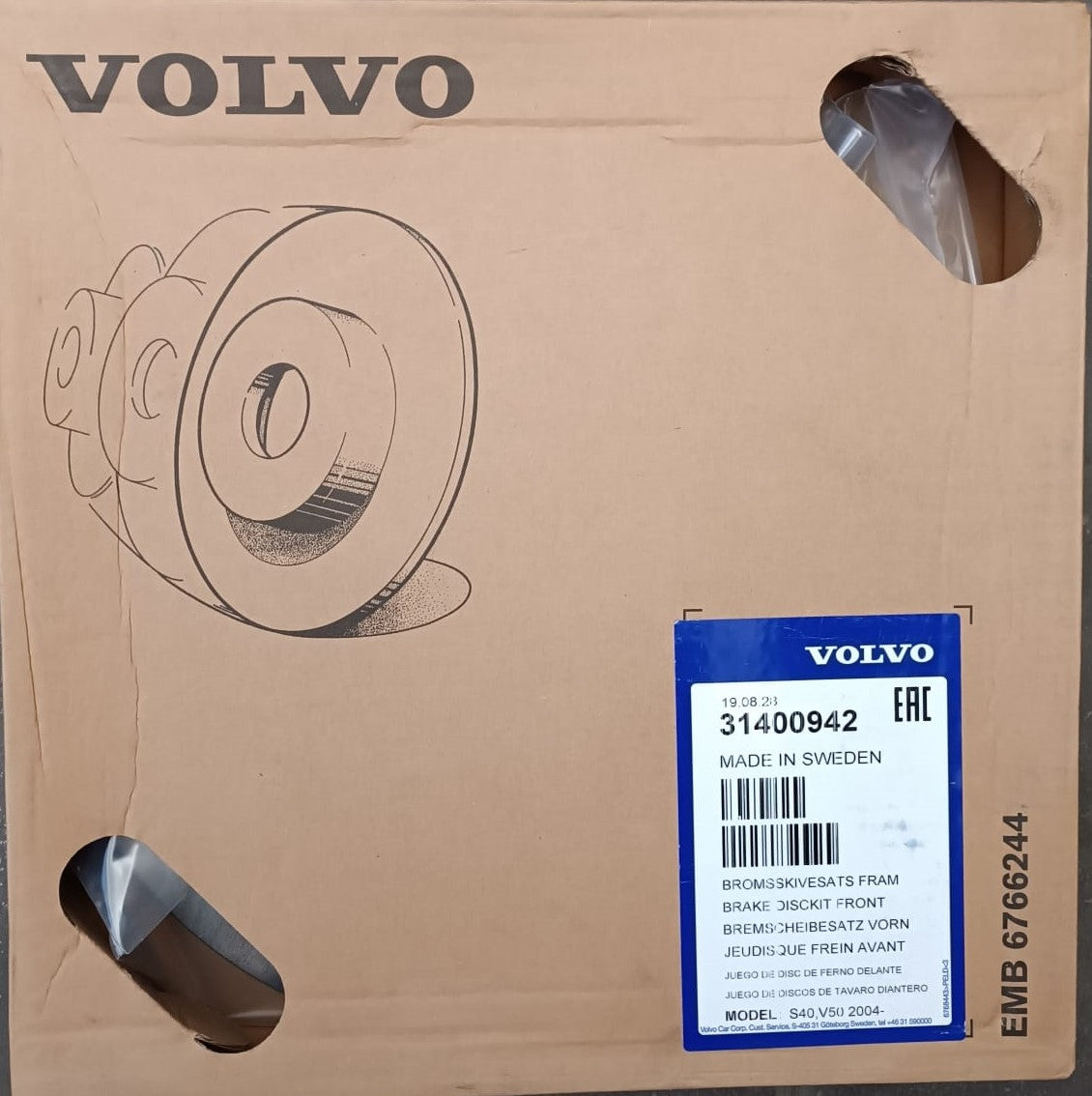 Volvo originale disco freno posteriore   oem 31400942