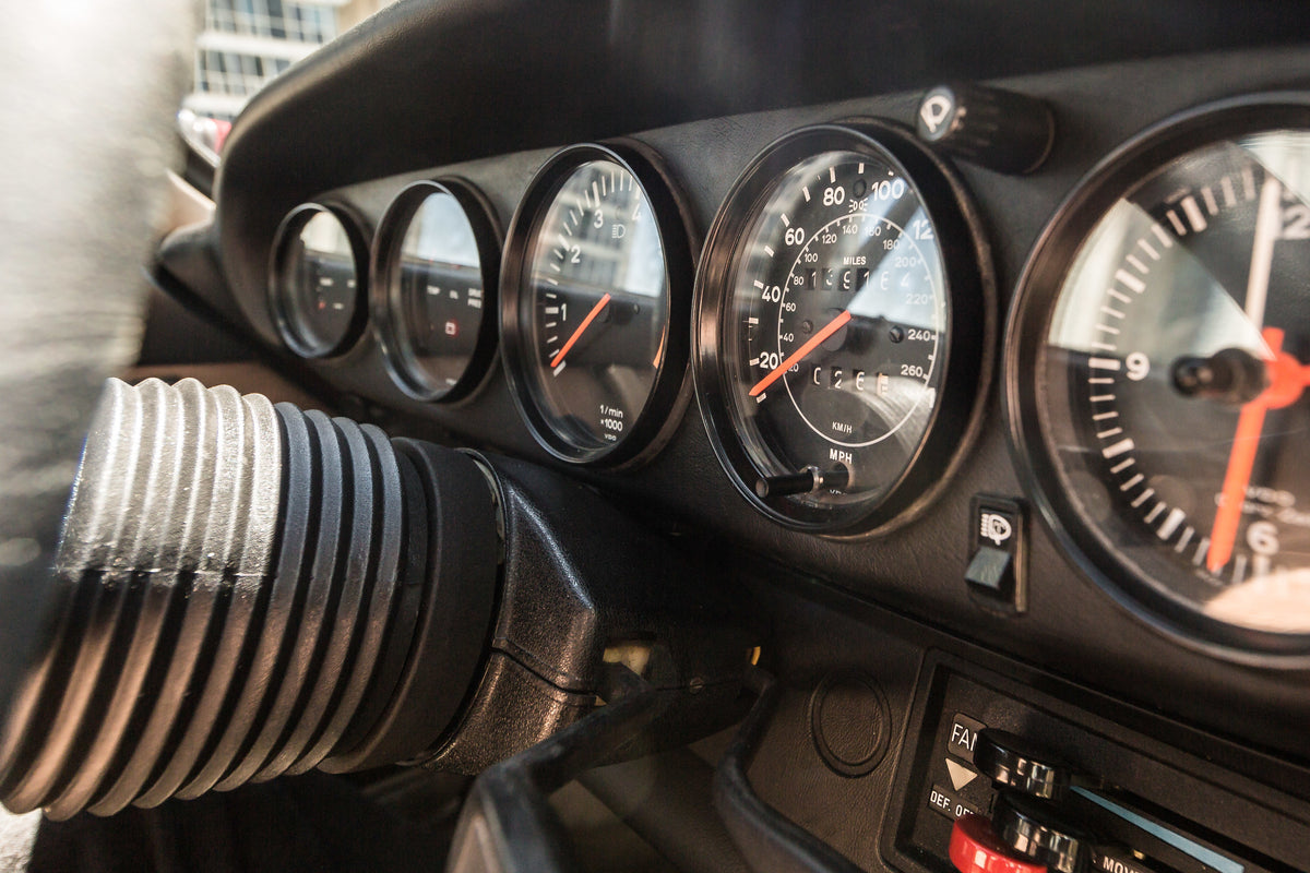 Classic car dashboard