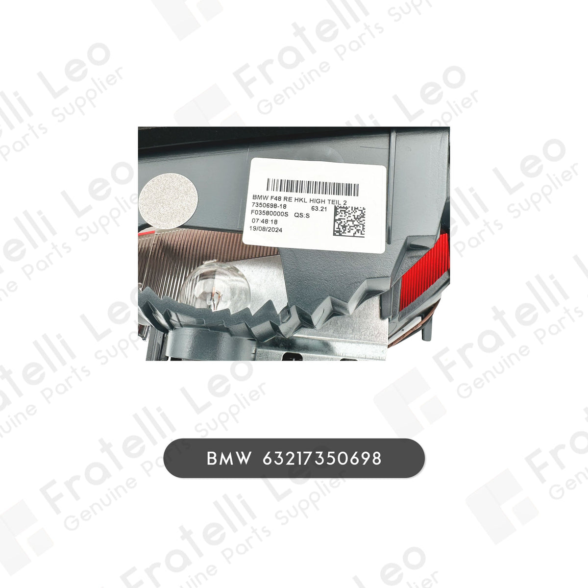 Bmw x1 originale fanale posteriore led interno dx 63217350698 63212710636