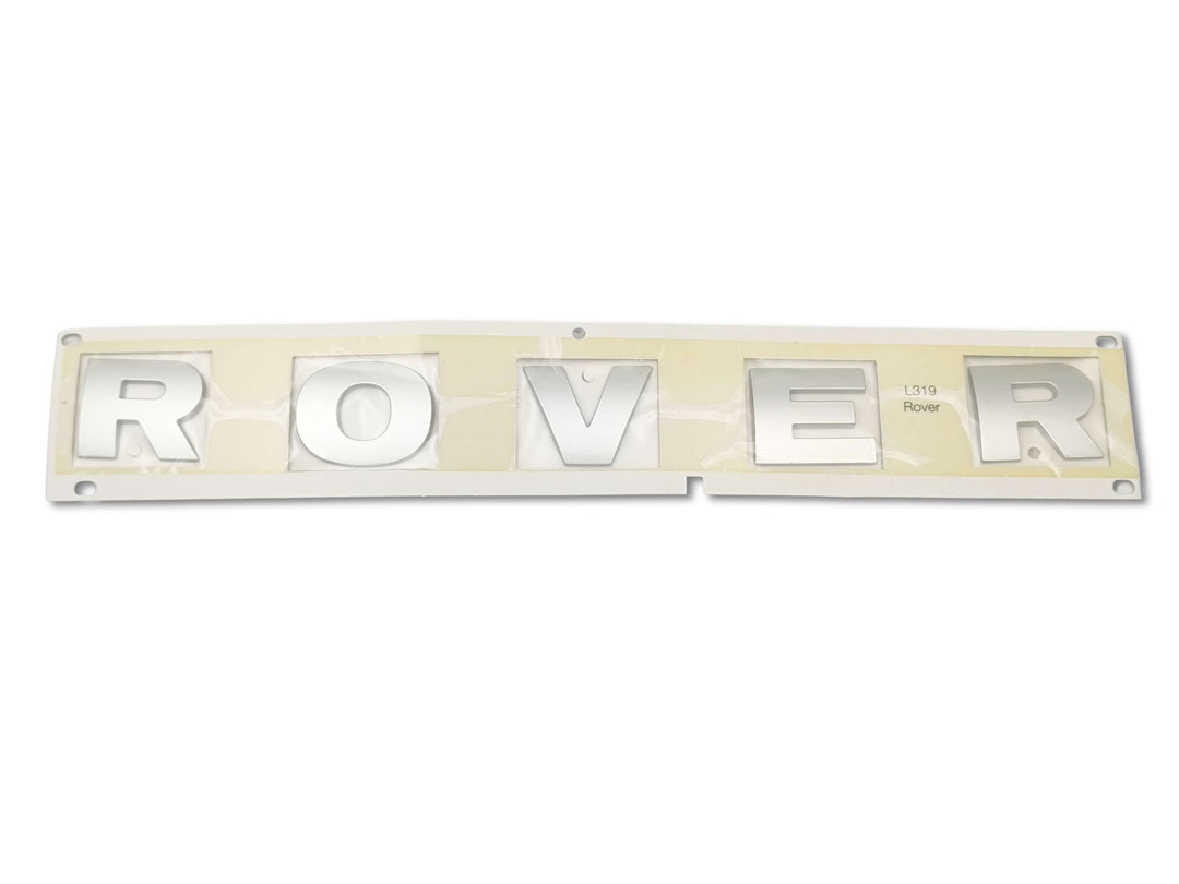 Adesivo cofano Land Rover in titanio argento OEM LR038657, componente originale per veicolo Land Rover con finitura lucida