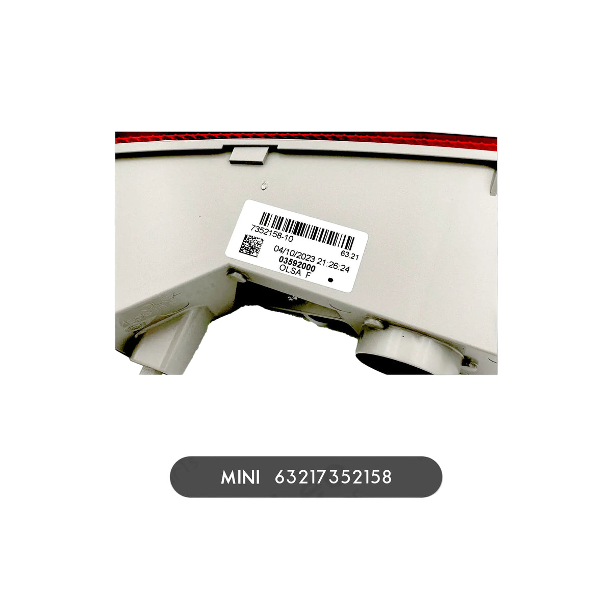 Mini clubman originale fanale posteriore retronebbia paraurti dx   63217352158
